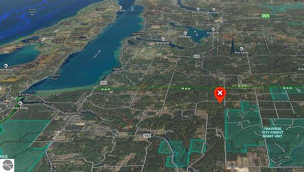 40 Acres of Recreational Land with Home for Sale in Alden, Michigan
