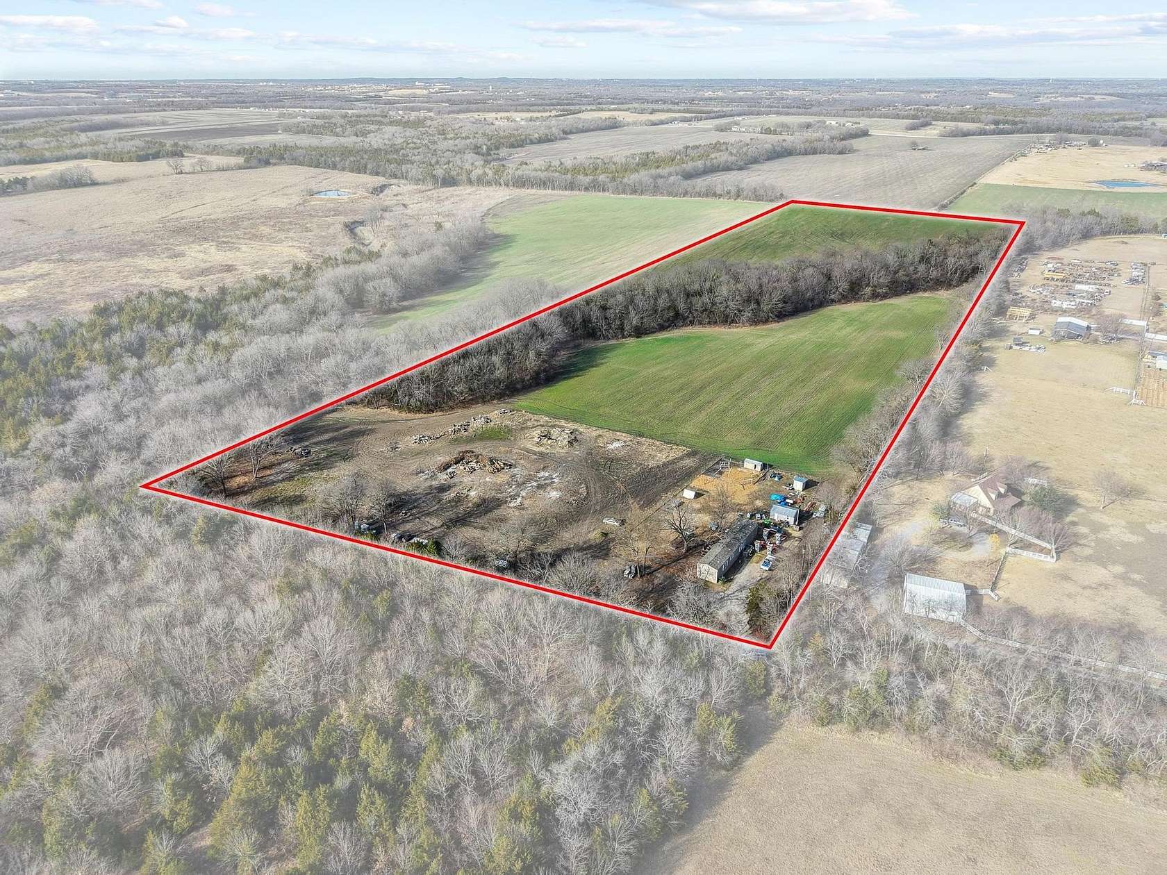 23 Acres of Land with Home for Sale in Sherman, Texas