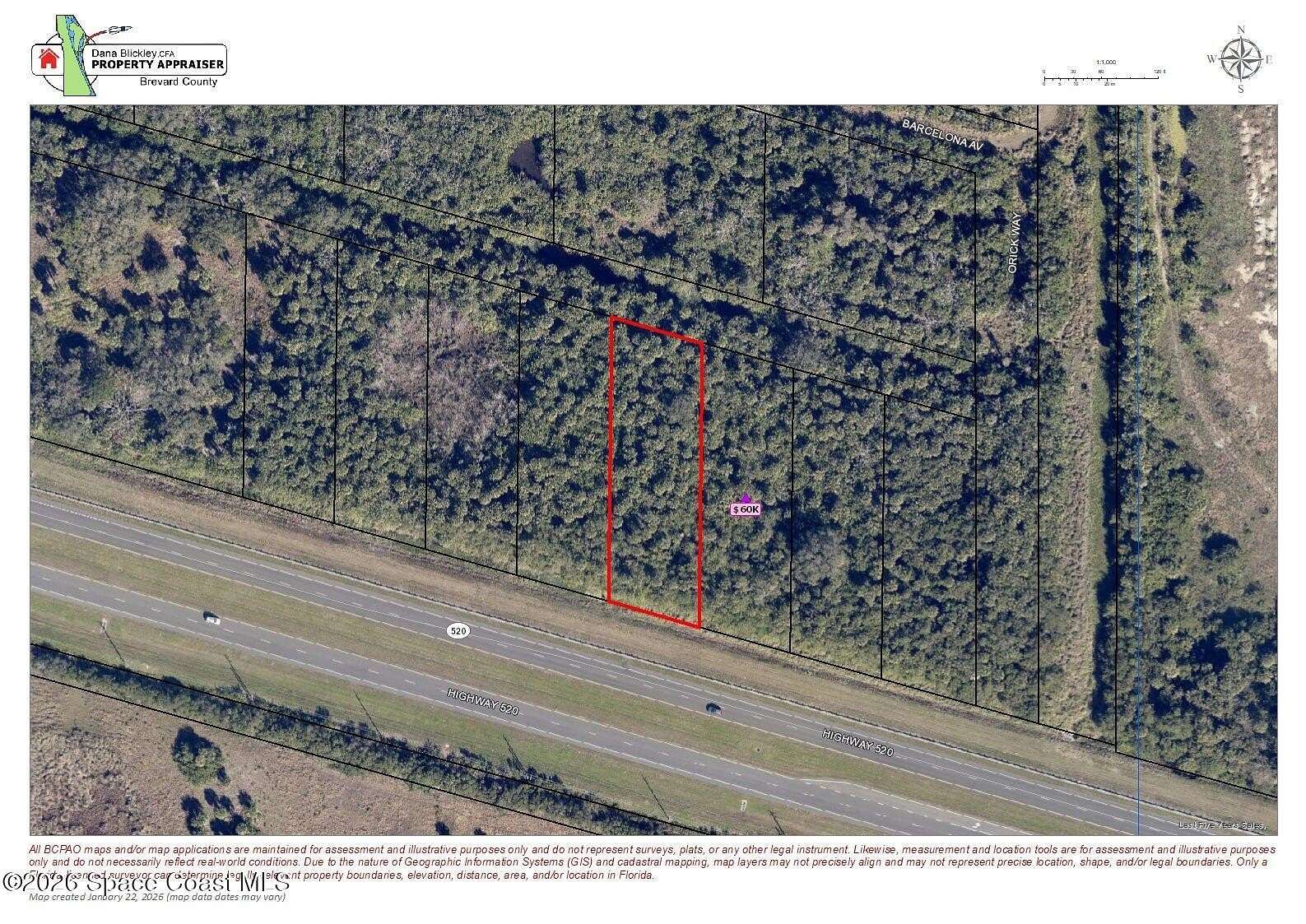 0.69 Acres of Commercial Land for Sale in Cocoa, Florida