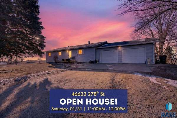 3.76 Acres of Residential Land with Home for Sale in Lennox, South Dakota