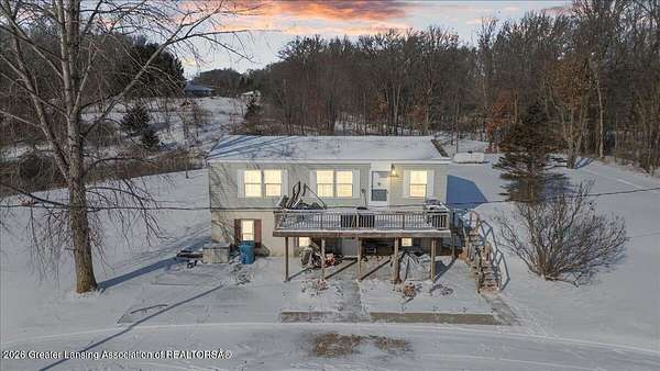 5 Acres of Residential Land with Home for Sale in Bellevue, Michigan