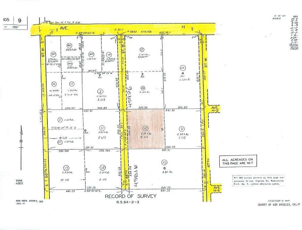 2.54 Acres of Land for Sale in Lancaster, California