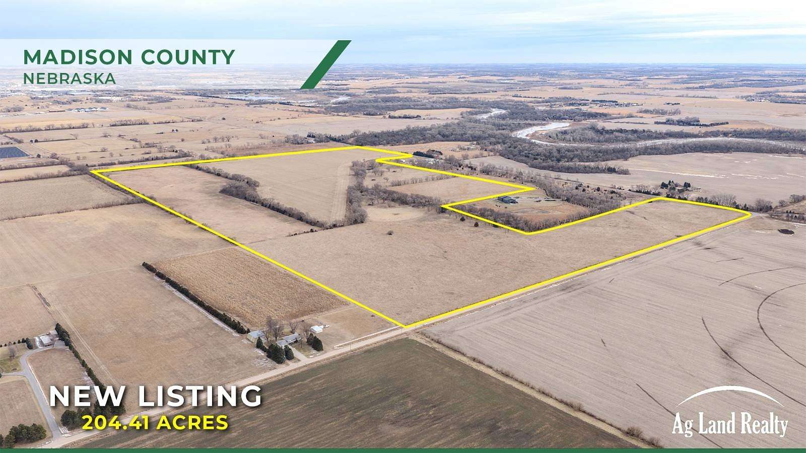 204 Acres of Land for Sale in Norfolk, Nebraska