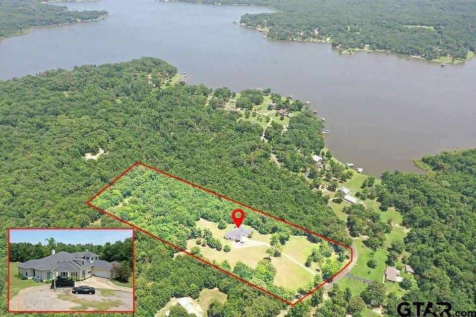 10 Acres of Residential Land with Home for Sale in Scroggins, Texas