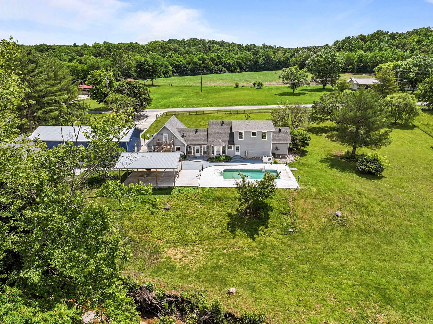 5.27 Acres of Land with Home for Sale in Cumberland Furnace, Tennessee