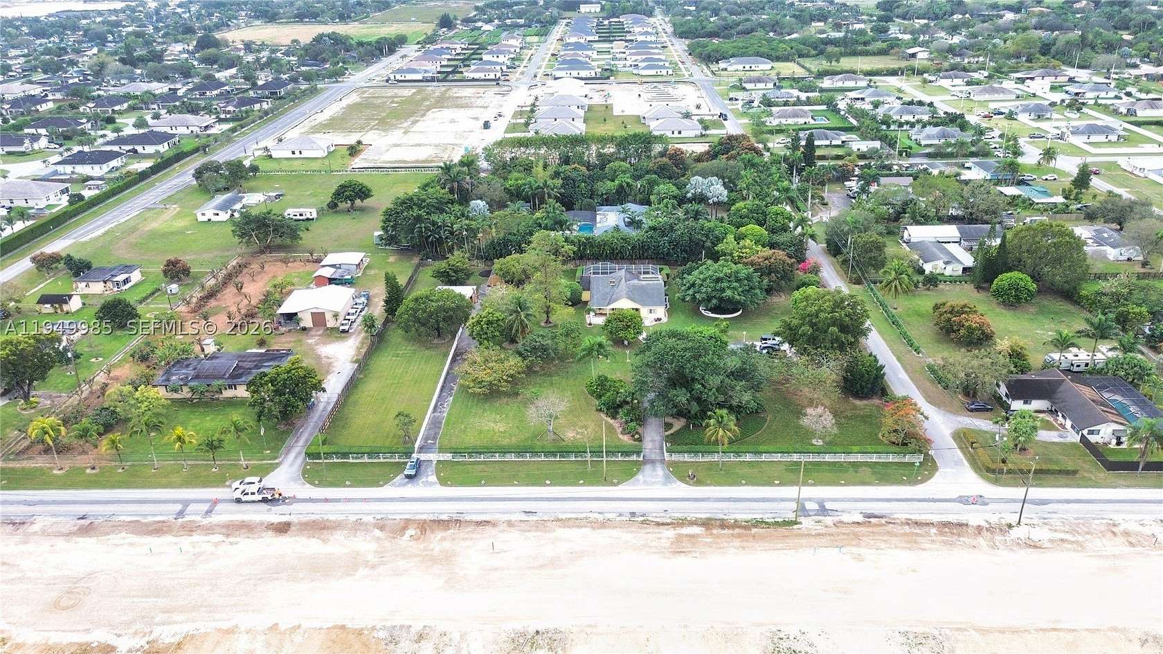 2.5 Acres of Land with Home for Sale in Homestead, Florida