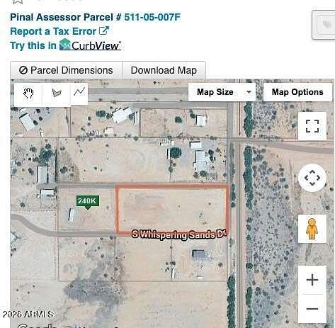 2.58 Acres of Residential Land for Sale in Casa Grande, Arizona