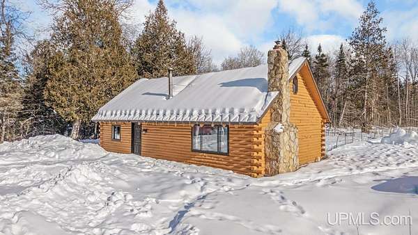 40 Acres of Recreational Land with Home for Sale in Hardwood, Michigan