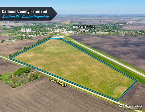 78.4 Acres of Land for Sale in Rockwell City, Iowa