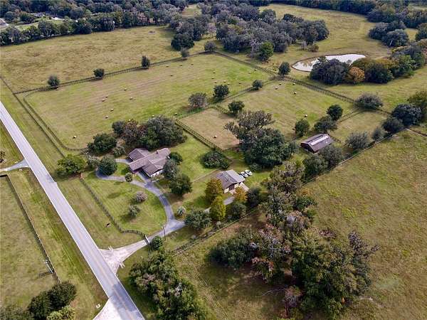 12 Acres of Land with Home for Sale in Reddick, Florida