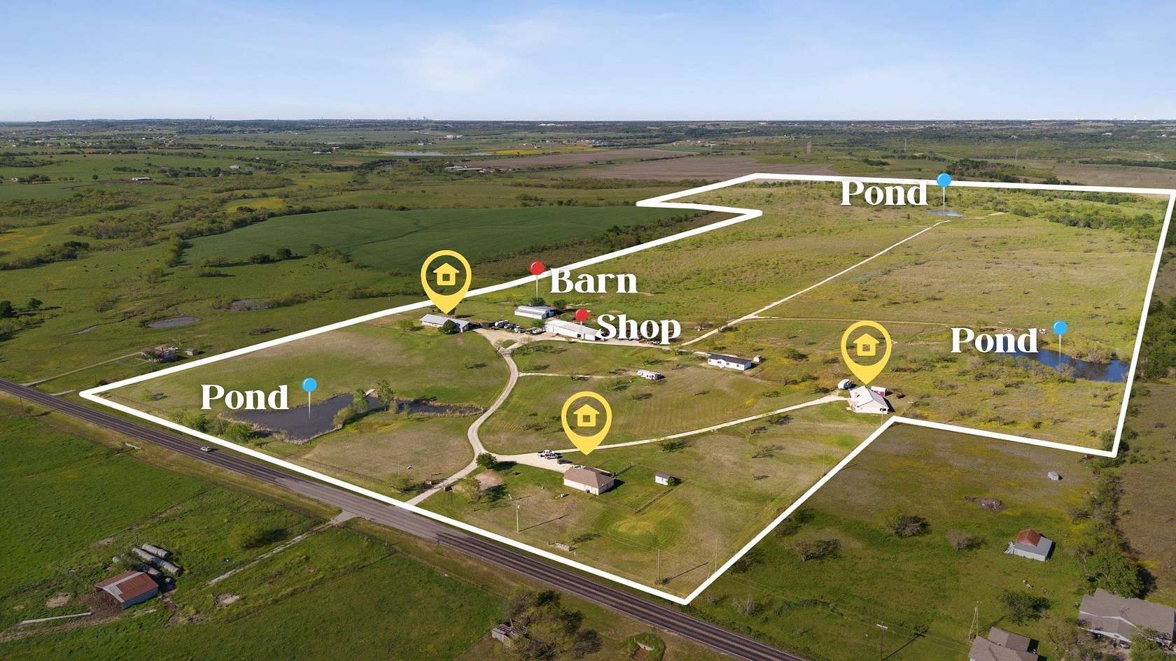 136 Acres of Land for Sale in Maypearl, Texas