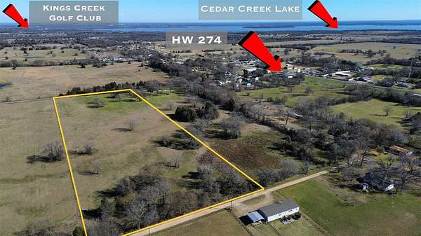 10 Acres of Commercial Land for Sale in Kemp, Texas