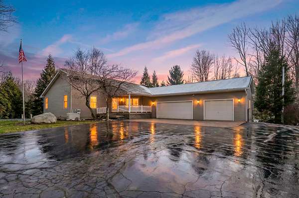 10.2 Acres of Recreational Land with Home for Sale in Vicksburg, Michigan