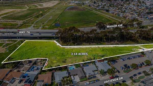3.14 Acres of Commercial Land for Sale in Oceanside, California