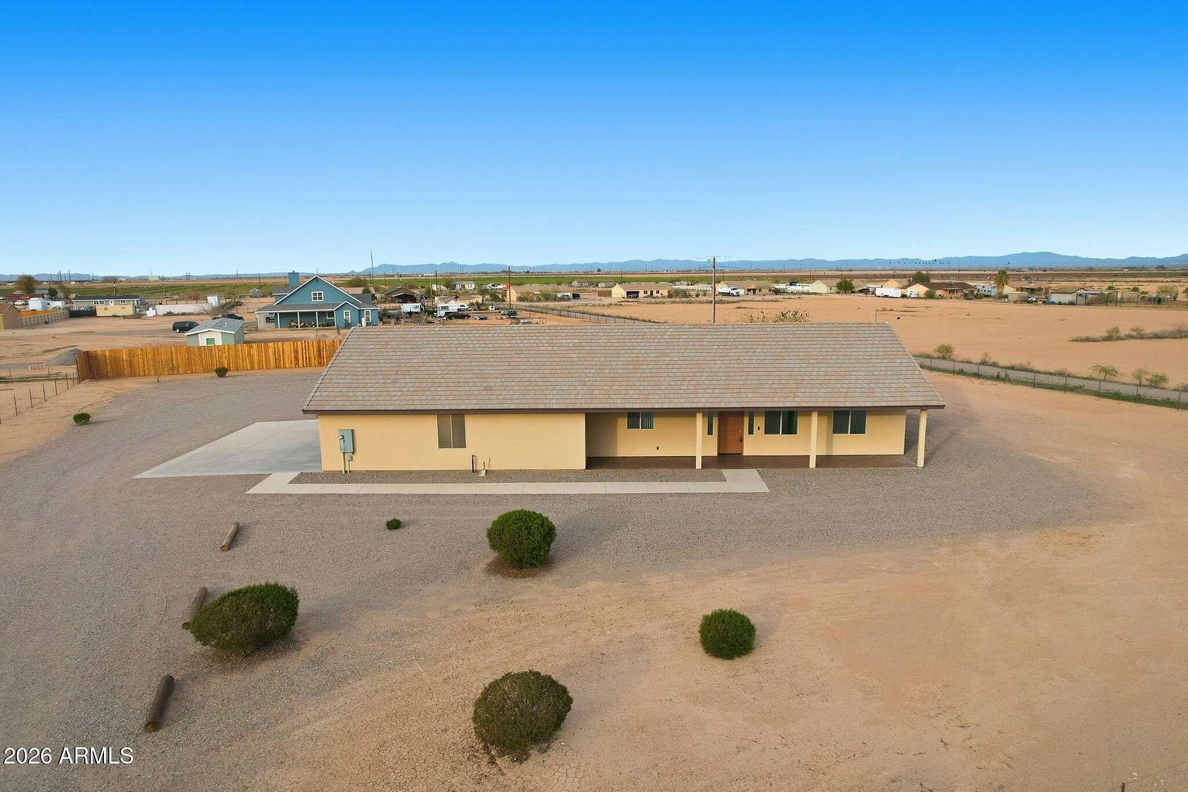 2.5 Acres of Residential Land with Home for Sale in Eloy, Arizona