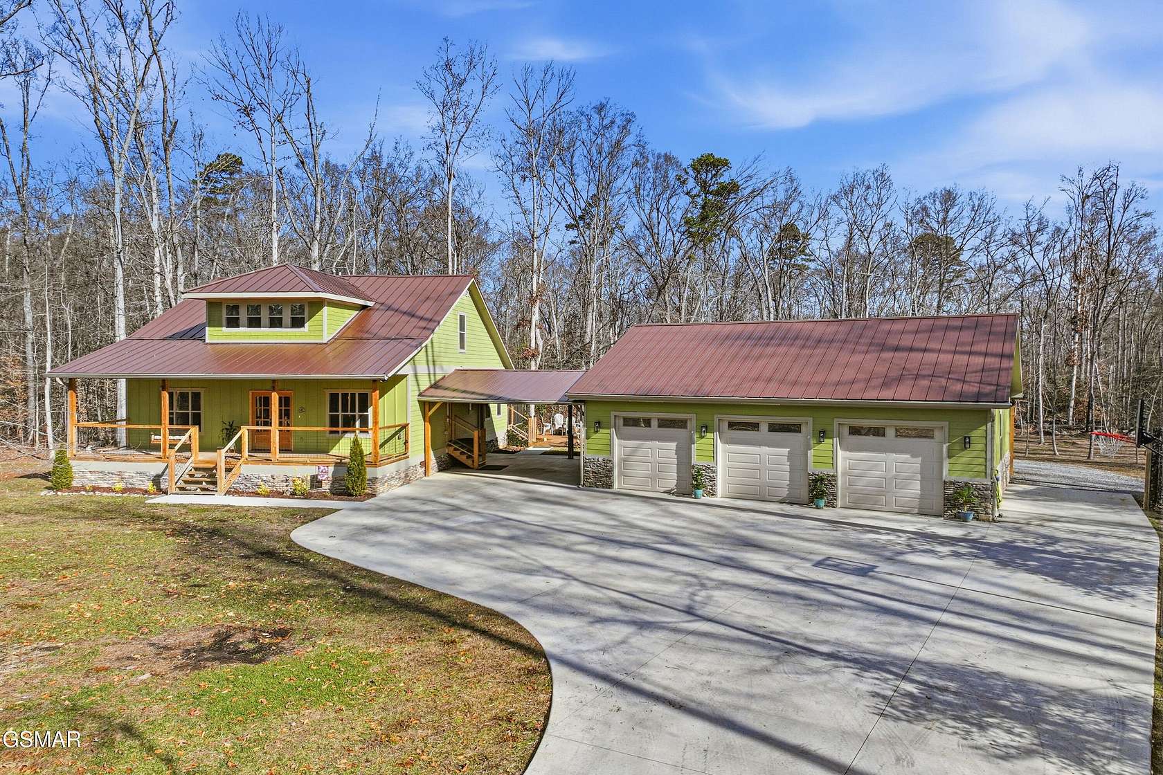 5.4 Acres of Residential Land with Home for Sale in Dandridge, Tennessee