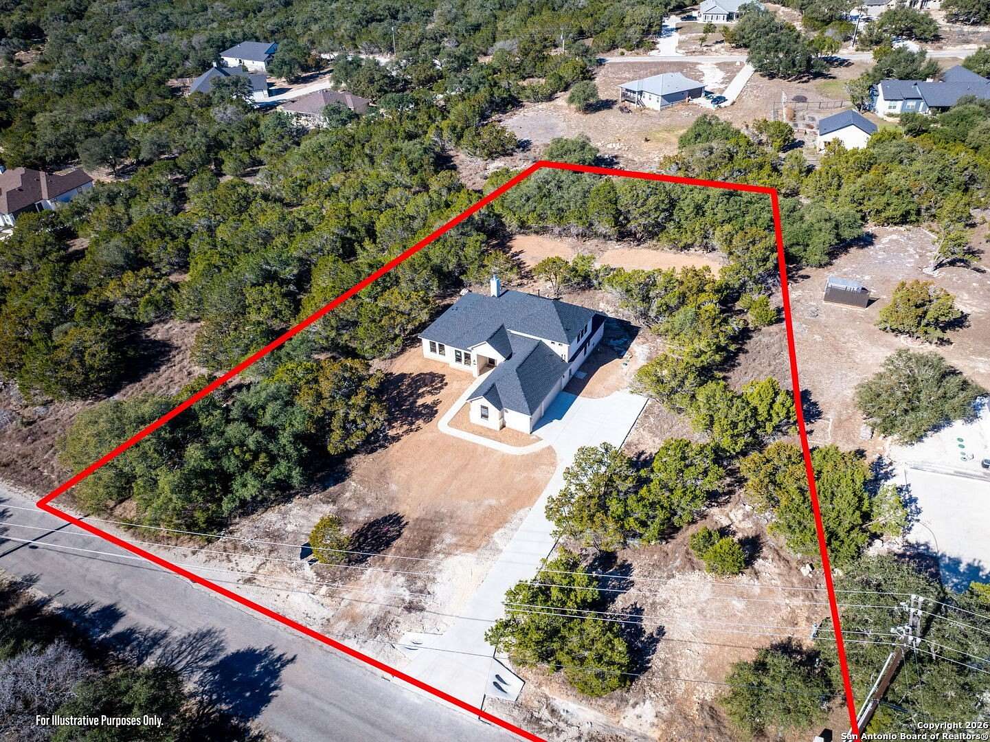 1.66 Acres of Land with Home for Sale in Spring Branch, Texas