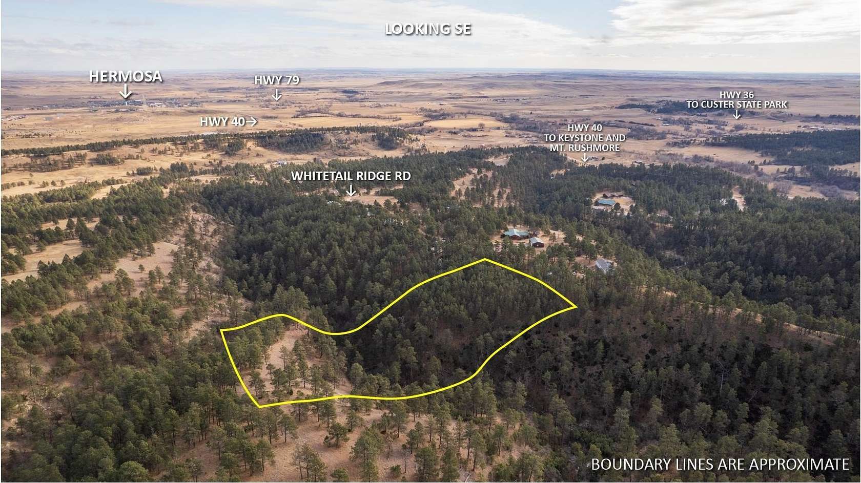 5 Acres of Residential Land for Sale in Hermosa, South Dakota
