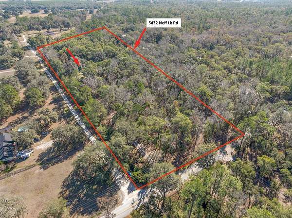 10.7 Acres of Land with Home for Sale in Brooksville, Florida