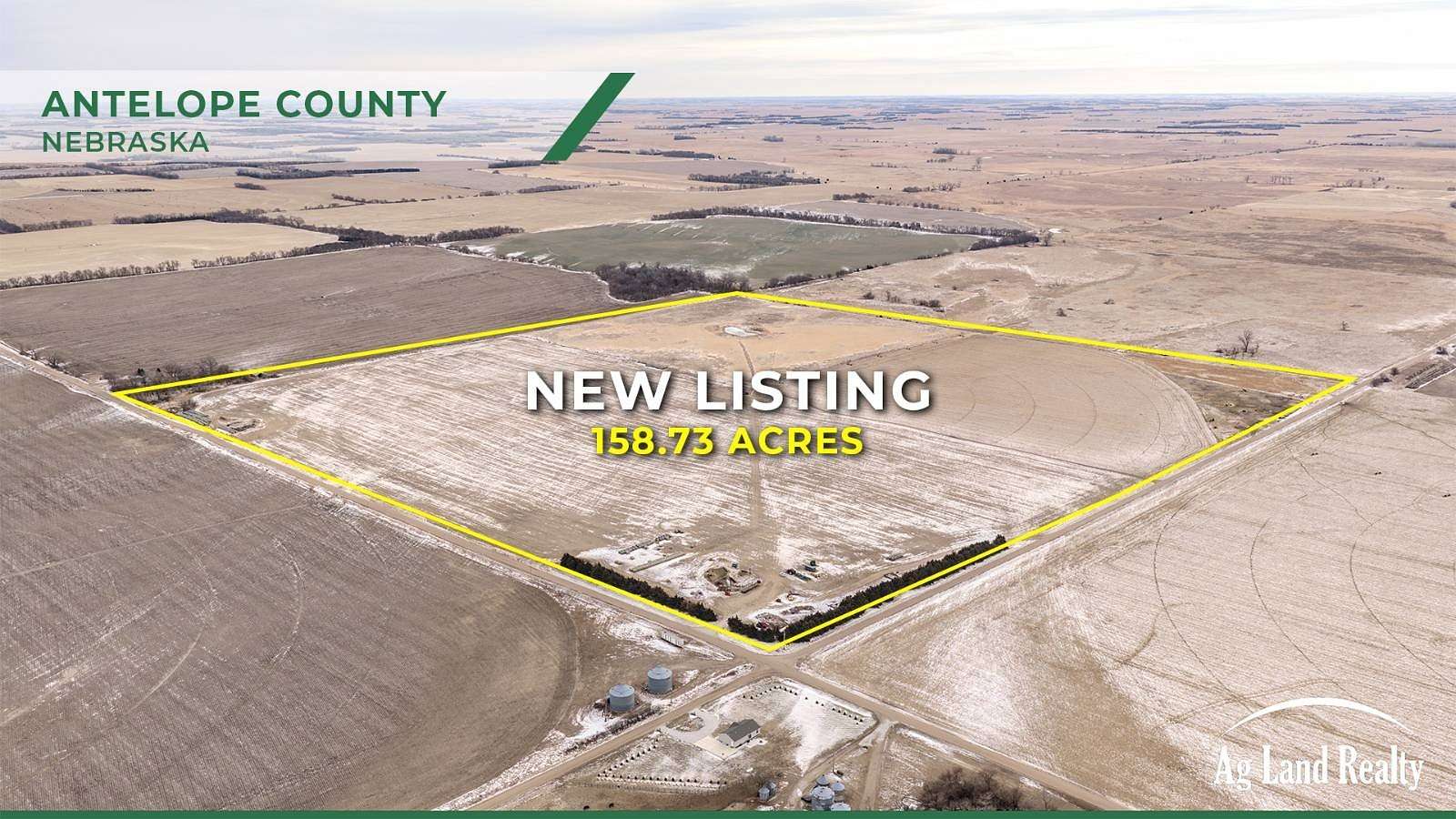 158 Acres of Agricultural Land for Sale in Plainview, Nebraska