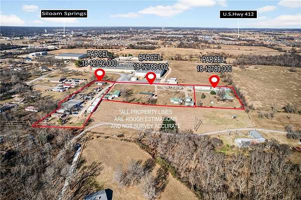 7.85 Acres of Improved Mixed-Use Land for Sale in Siloam Springs, Arkansas