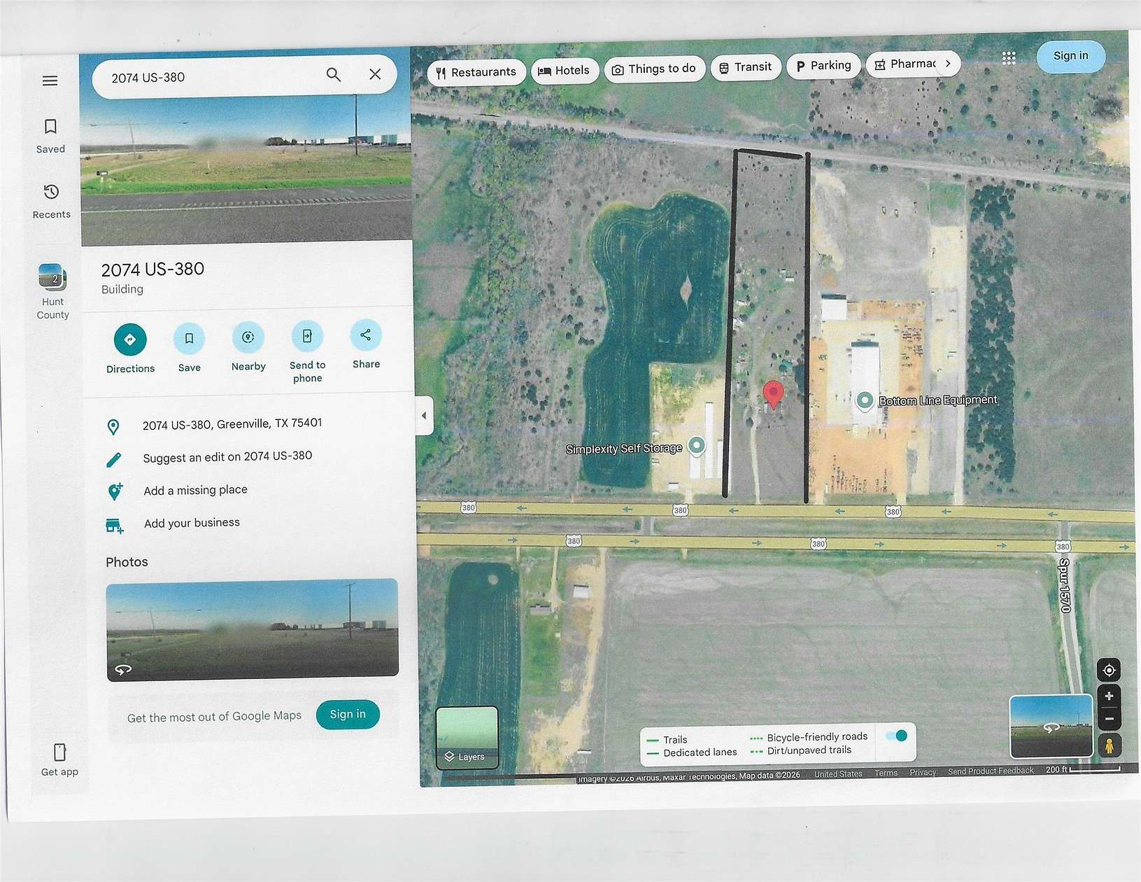 9.16 Acres of Commercial Land for Sale in Greenville, Texas