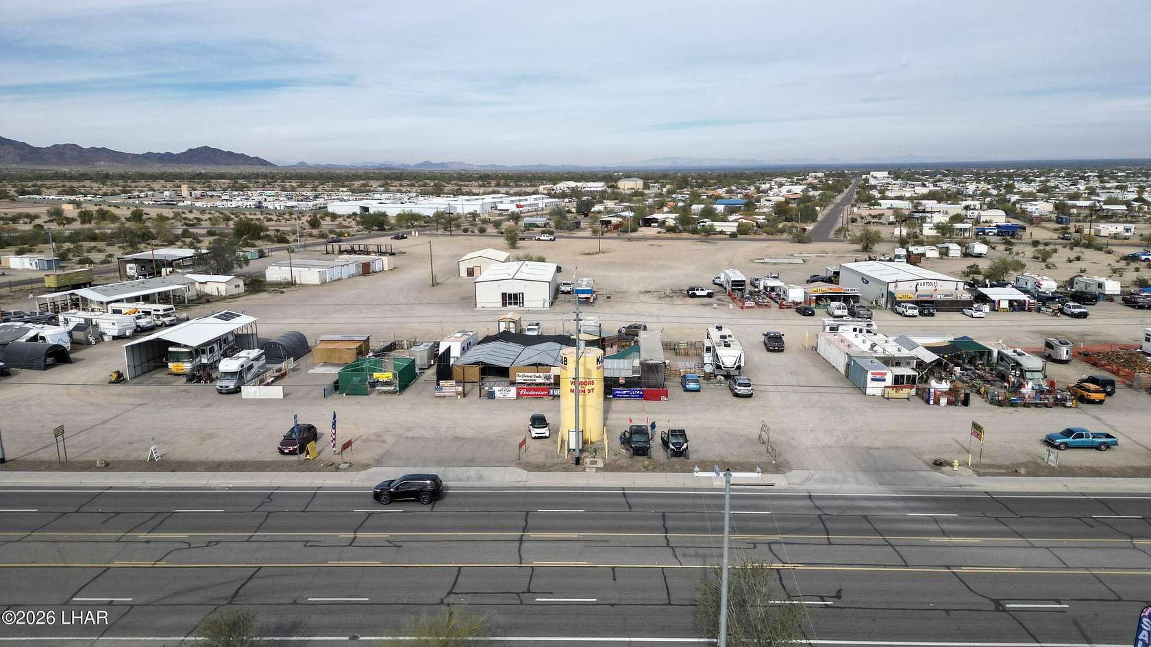 8.57 Acres of Improved Commercial Land for Sale in Quartzsite, Arizona