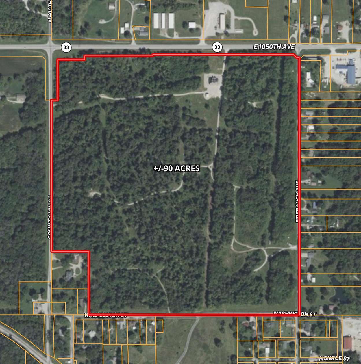 90 Acres of Recreational Land & Farm for Auction in Stoy, Illinois