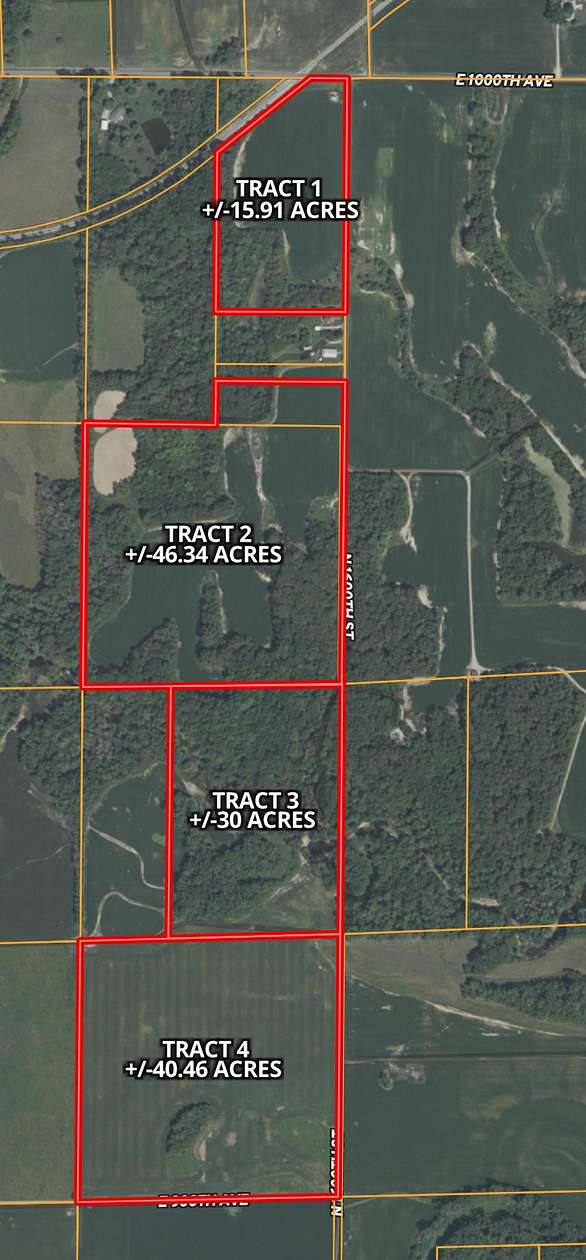 132 Acres of Recreational Land & Farm for Auction in Newton, Illinois