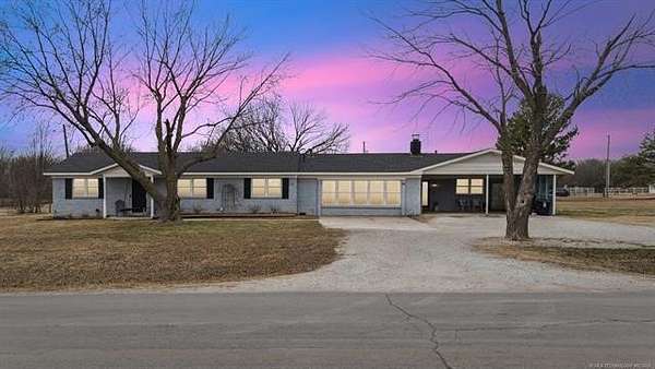 2.38 Acres of Residential Land with Home for Sale in Collinsville, Oklahoma