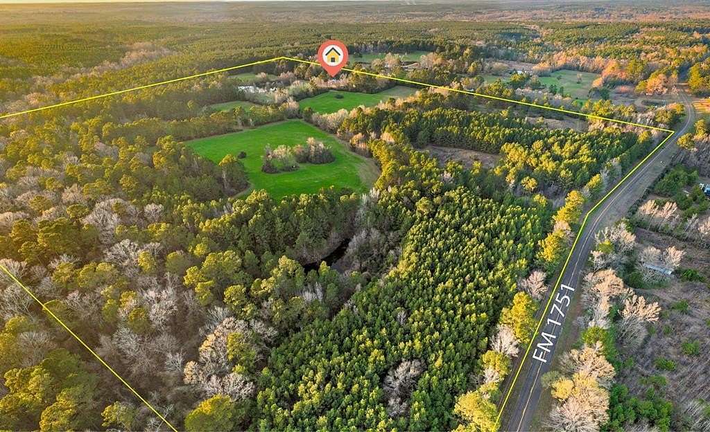 125 Acres of Land with Home for Sale in Bronson, Texas