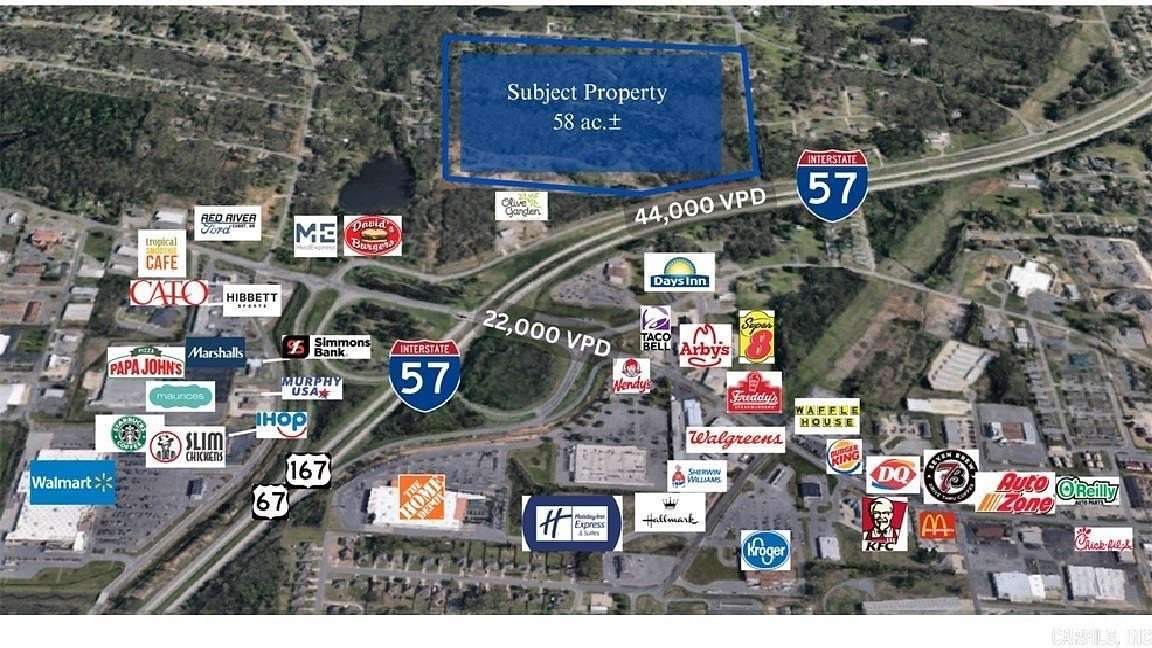 58.1 Acres of Land for Sale in Cabot, Arkansas