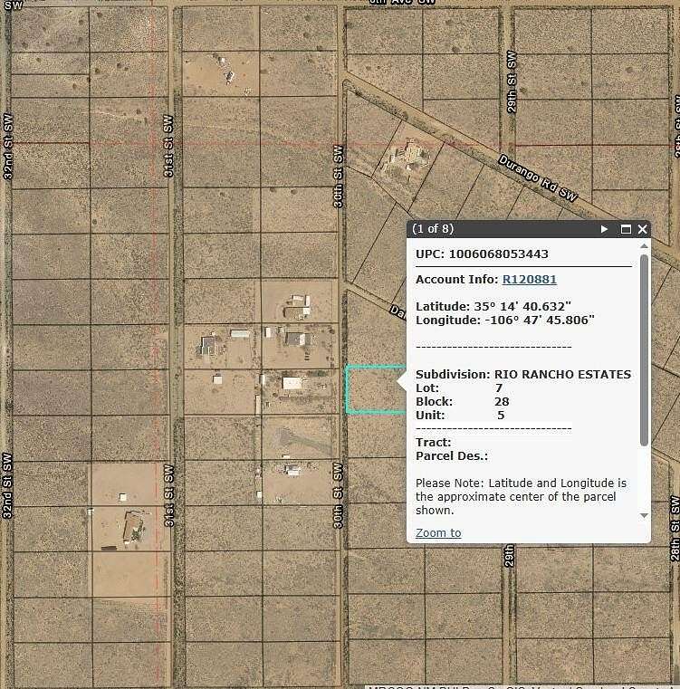 1 Acre of Land for Sale in Rio Rancho, New Mexico