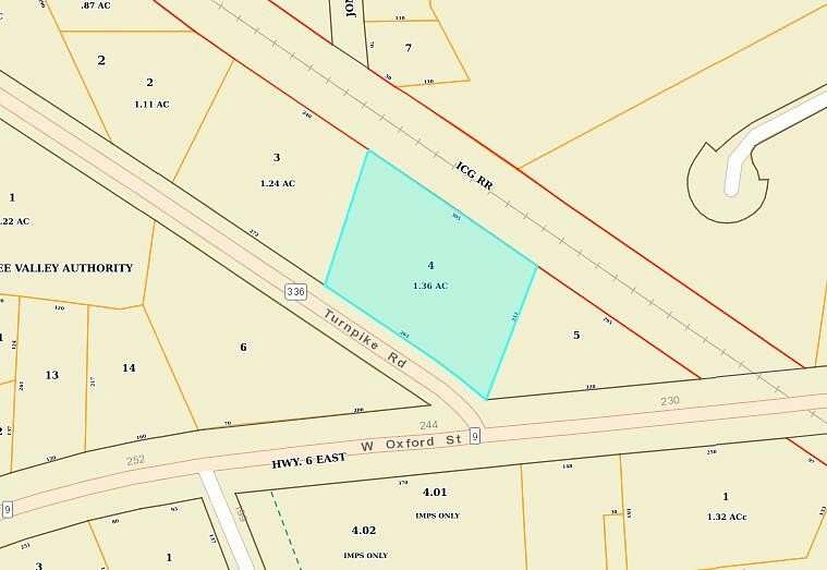 1.3 Acres of Mixed-Use Land for Sale in Pontotoc, Mississippi