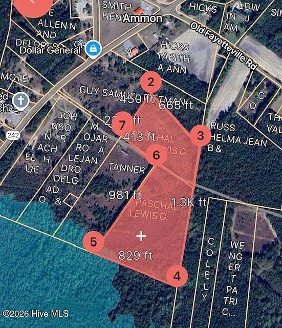 19 Acres of Recreational & Residential Land for Sale in Elizabethtown, North Carolina