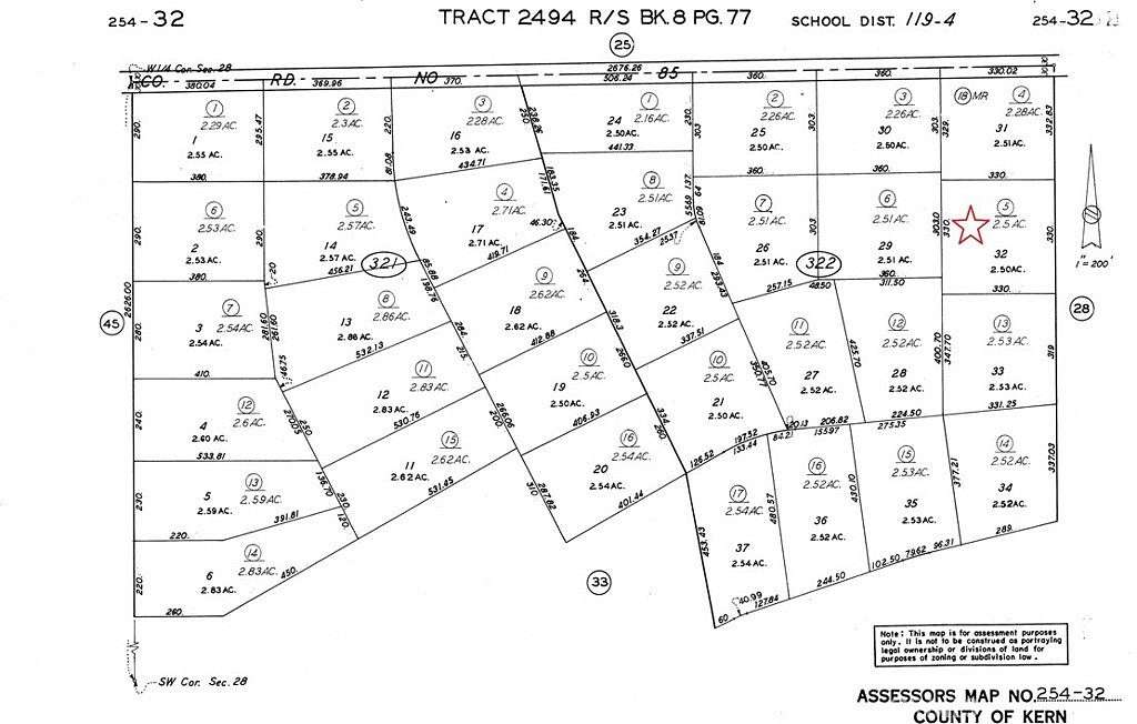 2.5 Acres of Land for Sale in Rosamond, California