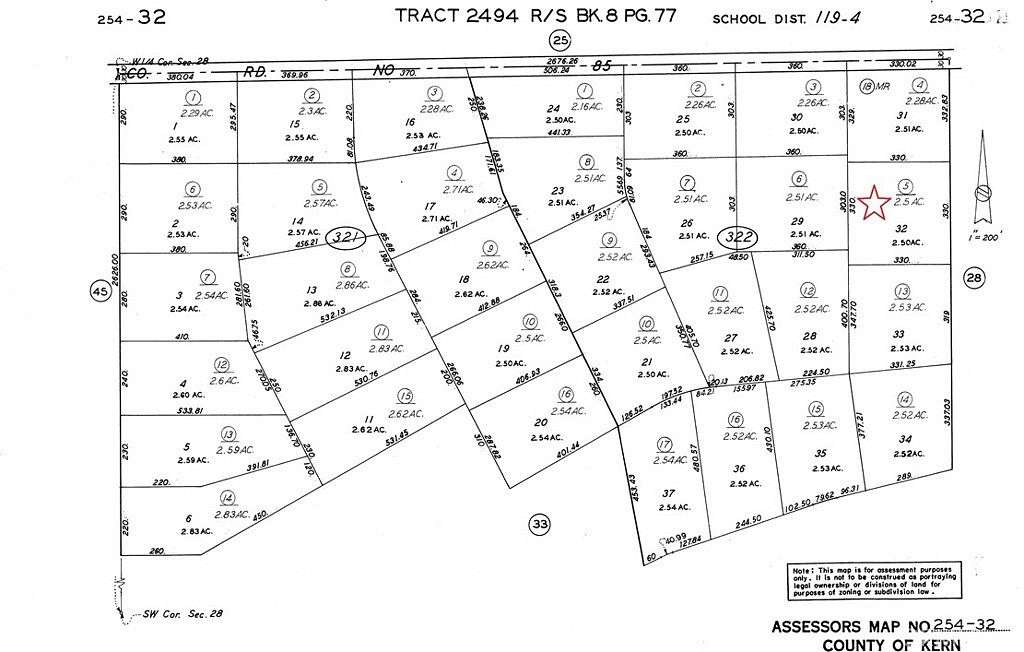 2.5 Acres of Land for Sale in Rosamond, California