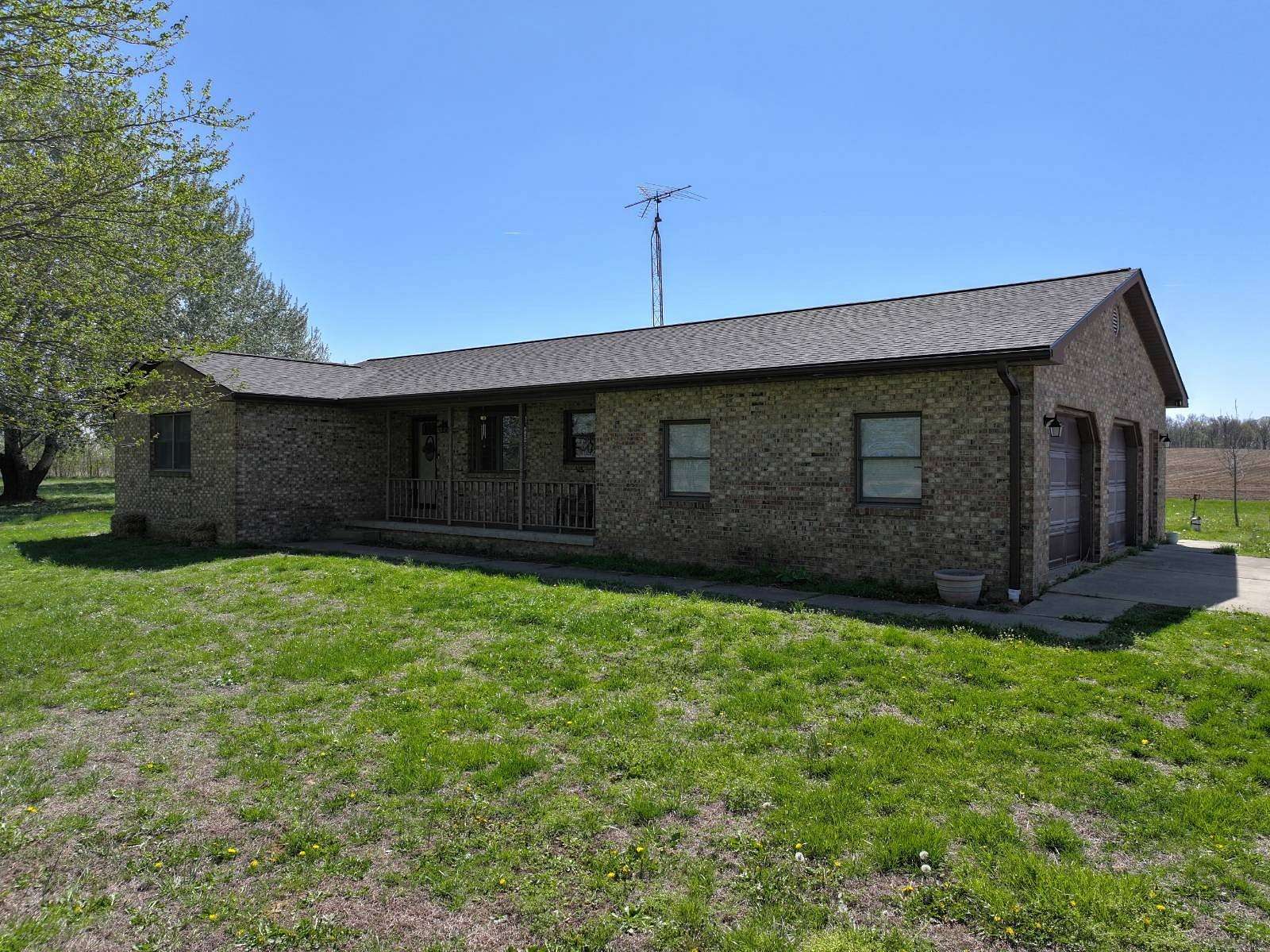 6.44 Acres of Land with Home for Sale in Mount Carmel, Illinois