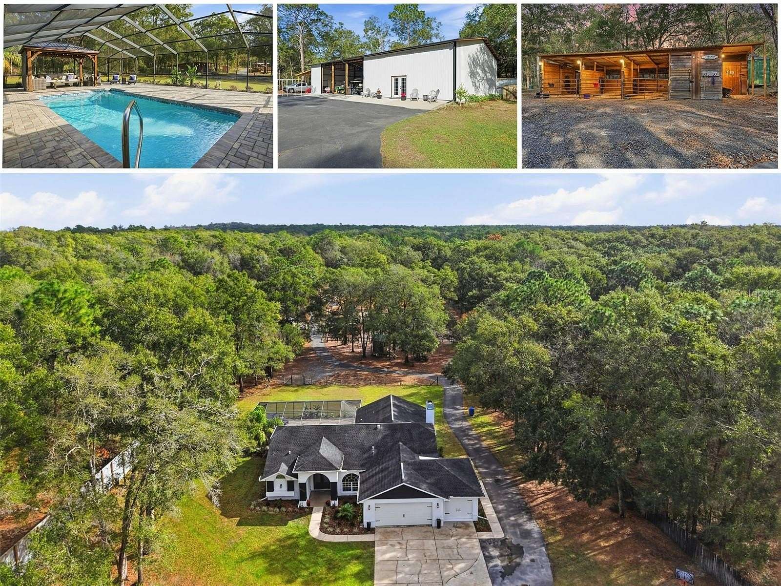 4.9 Acres of Residential Land with Home for Sale in Brooksville, Florida