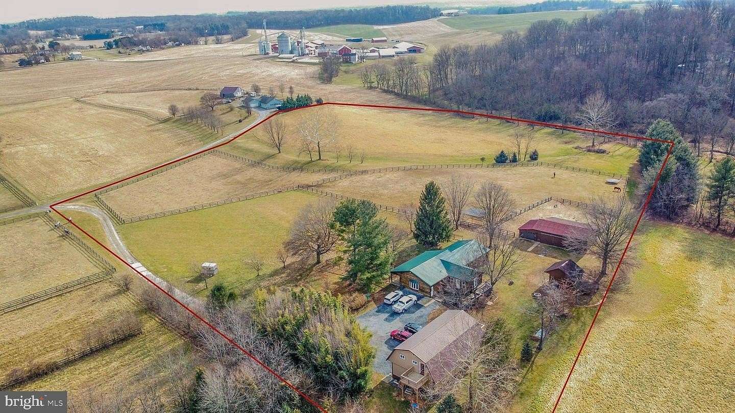 10.6 Acres of Land with Home for Sale in Westminster, Maryland
