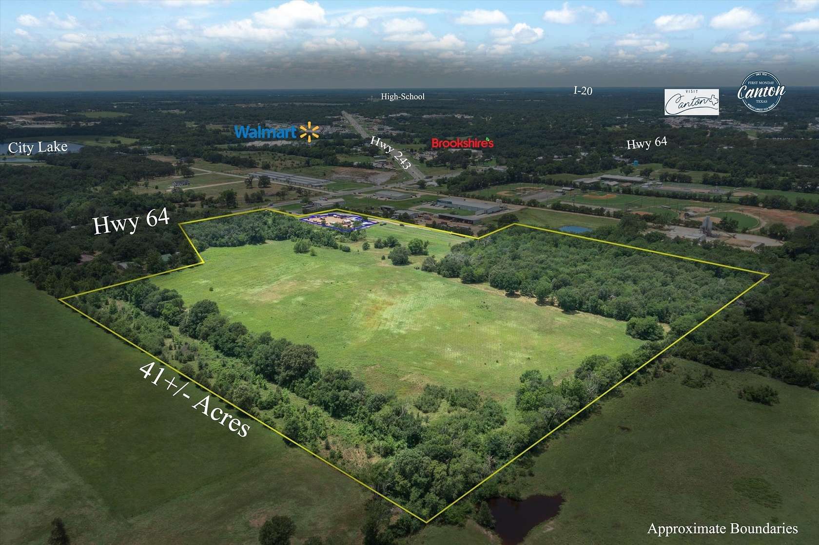 41.9 Acres of Mixed-Use Land for Sale in Canton, Texas