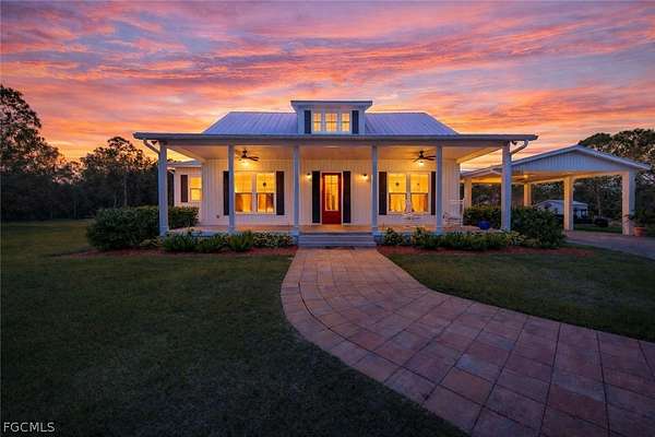 5 Acres of Residential Land with Home for Sale in St. James City, Florida