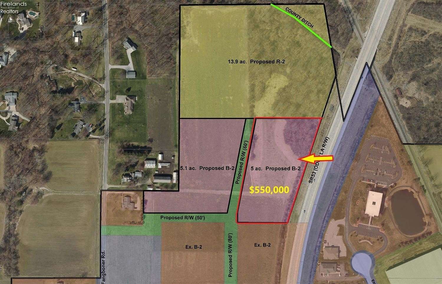 5 Acres of Commercial Land for Sale in Fremont, Ohio