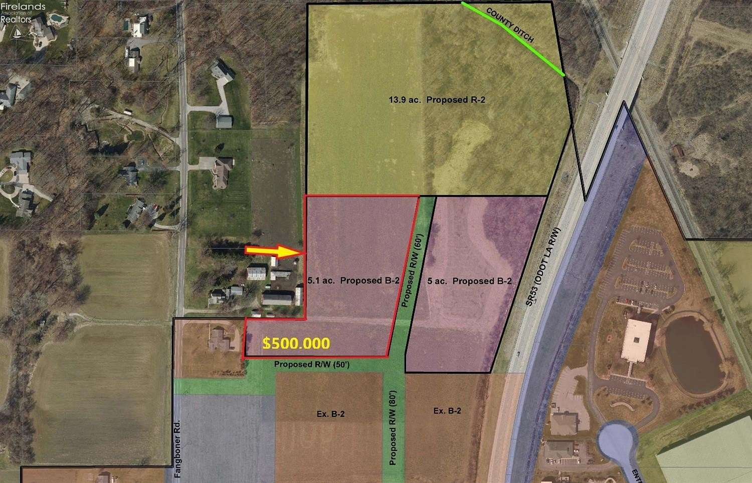 5.1 Acres of Commercial Land for Sale in Fremont, Ohio