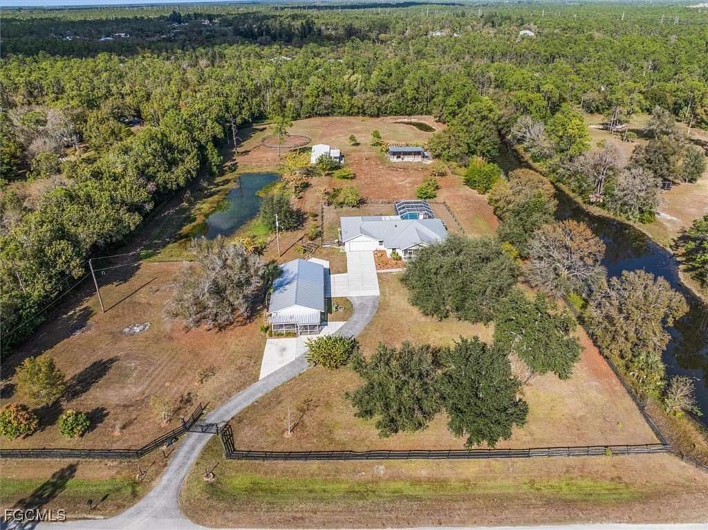 5.14 Acres of Land with Home for Sale in North Fort Myers, Florida