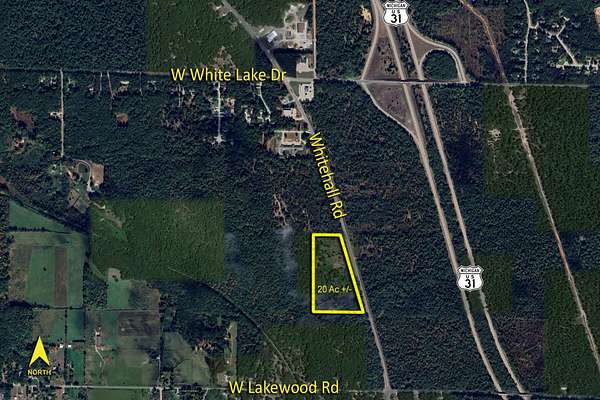 20 Acres of Commercial Land for Sale in Whitehall, Michigan