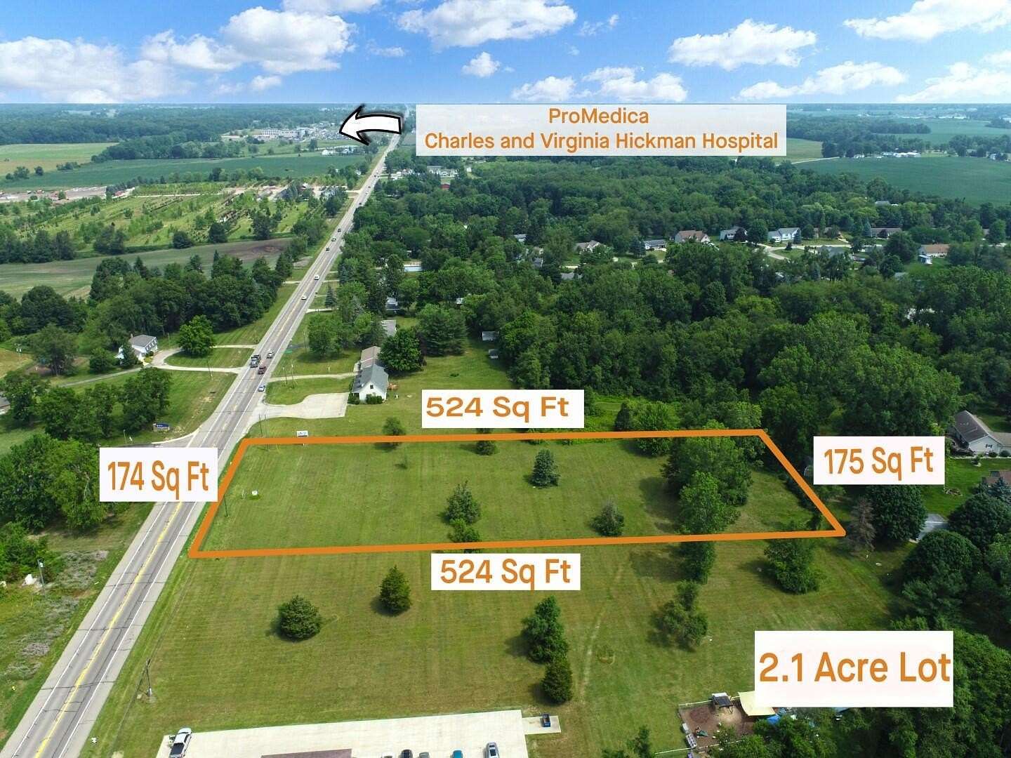 2.1 Acres of Commercial Land for Sale in Adrian, Michigan
