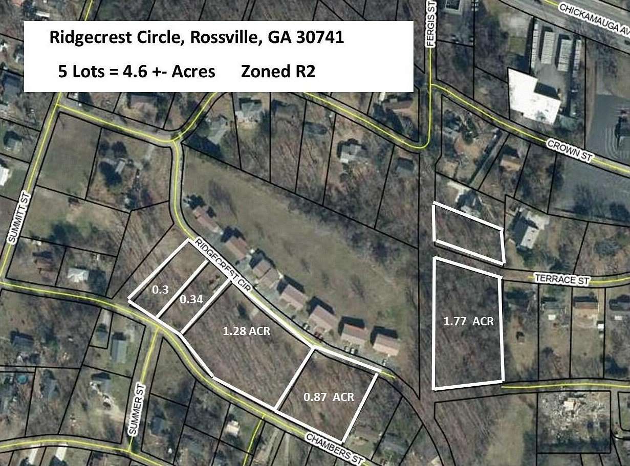 4.6 Acres of Residential Land for Sale in Rossville, Georgia