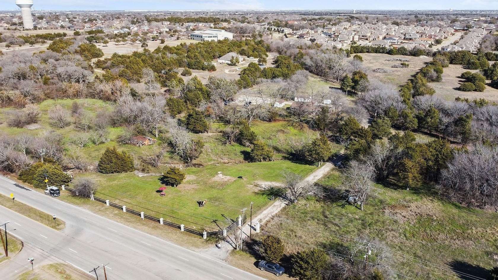 9.19 Acres of Land with Home for Sale in Cedar Hill, Texas