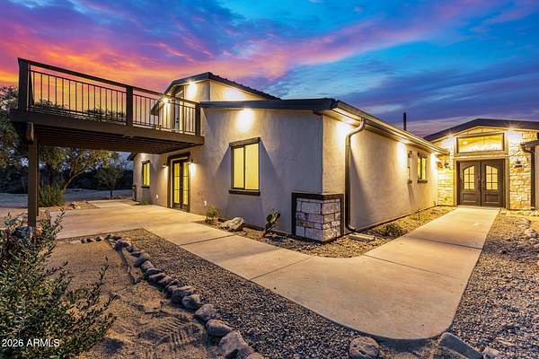 4.79 Acres of Residential Land with Home for Sale in Wickenburg, Arizona